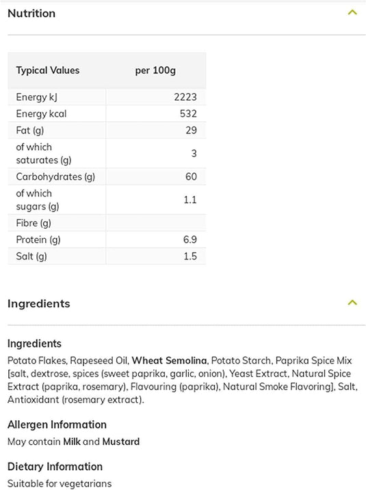 Capital Crisps Madrid Smoky Paprika Pack of 10 x 75g - Elongated Crisps. Multipack Crisps, Vegetarian Snacks, Healthy Snack