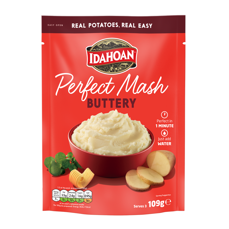 Load image into Gallery viewer, Idahoan Perfect Mash Potatoes Buttery 109g Pack of 12
