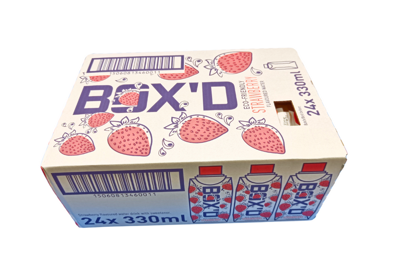 Load image into Gallery viewer, Box'D H2O Strawberry Pack of 24 x 330ml Case
