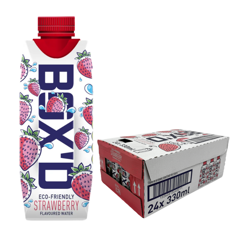 Load image into Gallery viewer, Box'D H2O Strawberry Pack of 24 x 330ml Case
