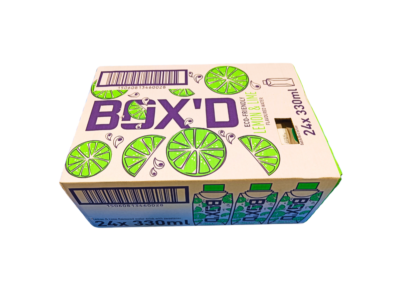 Load image into Gallery viewer, Box'D H2O Lemon &amp; Lime Pack of 24 x 330ml Case
