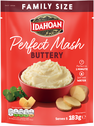 Load image into Gallery viewer, Idahoan Perfect Mash Potatoes Buttery 183g Sachet FAMILY size Case(10)
