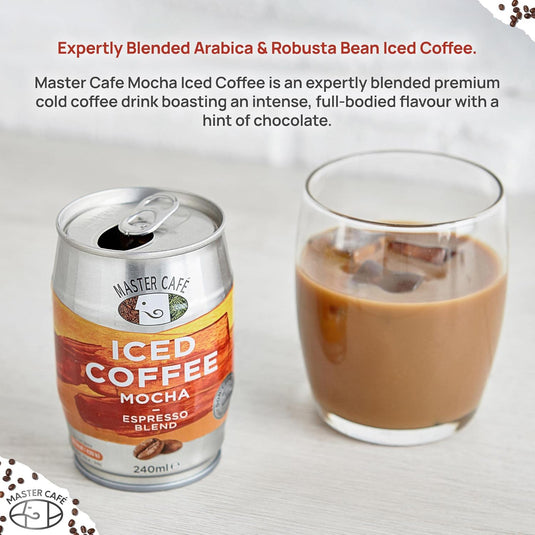 Master Café Iced Coffee in Cans, Mocha 240ml