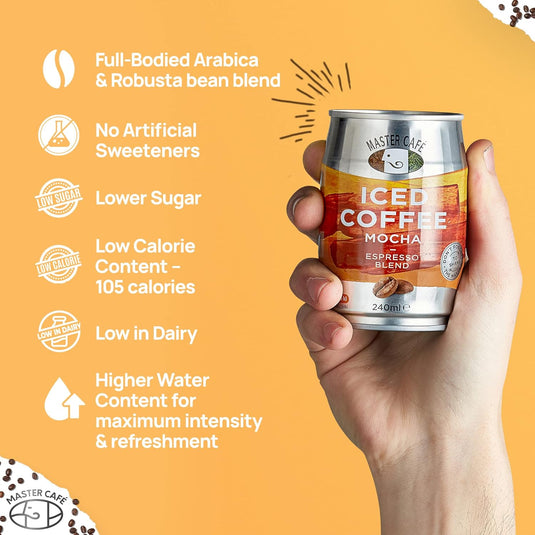 Master Café Iced Coffee in Cans, Mocha 240ml