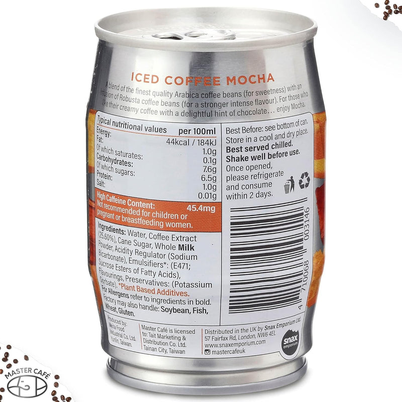 Load image into Gallery viewer, Master Café Iced Coffee in Cans, Mocha 240ml
