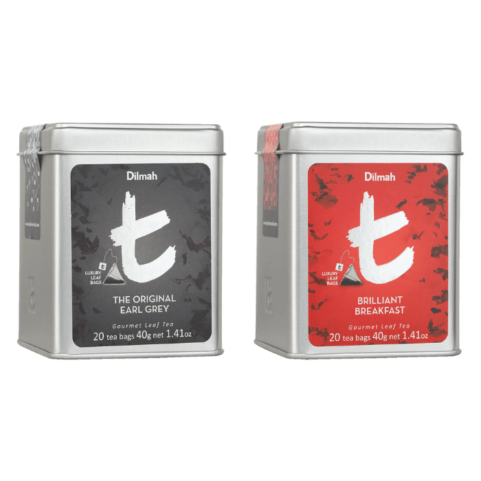 Load image into Gallery viewer, Dilmah t-Series Tea Bundle With Earl Grey &amp; Brilliant Breakfast Tea
