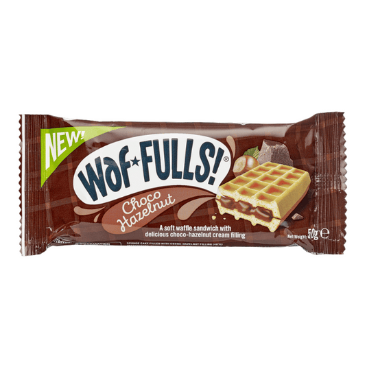 Waffulls On-The-Go Snack Choco Hazelnut Waffle Sandwich Case Box of 12