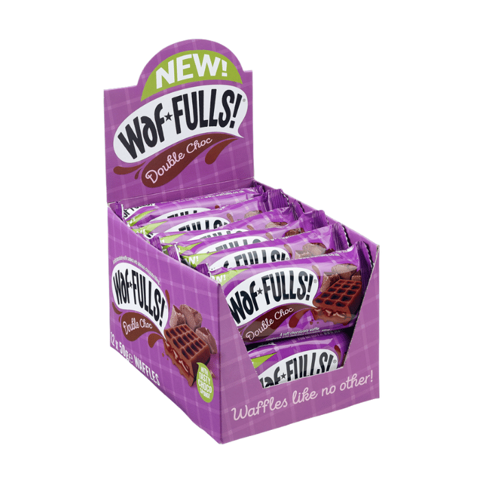 Load image into Gallery viewer, Waffulls On-The-Go Snack Double Chocolate Waffle Sandwich 50g
